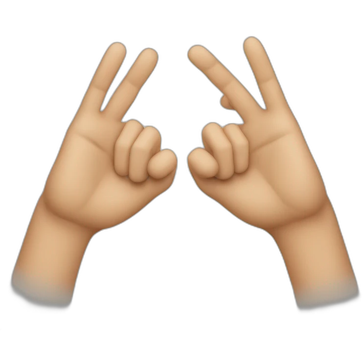 Double hand hun up emoji