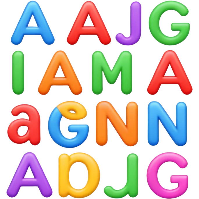 the word 'Gitan' in a playful, colorful emoji style, each letter with a different color and a fun, bouncy look emoji