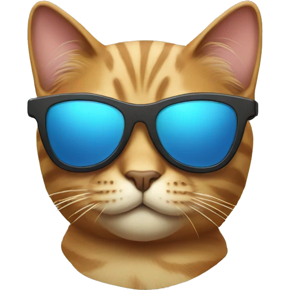 Cat with sunglasses emoji