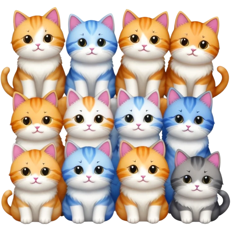 Emotional support kitties emoji