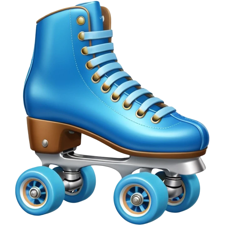 Roller Skates - blue emoji