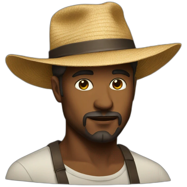Artist with big hat emoji