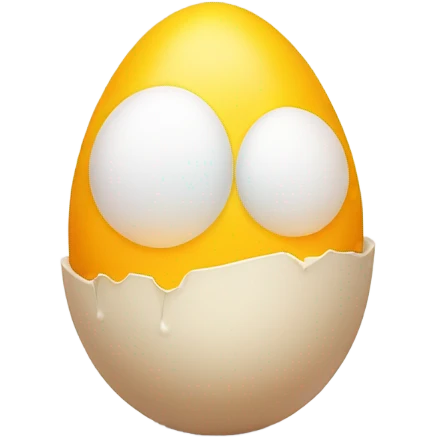 Over easy egg with legs emoji