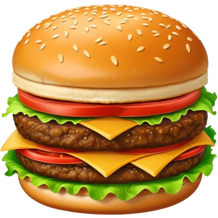 hamburger and fries emoji
