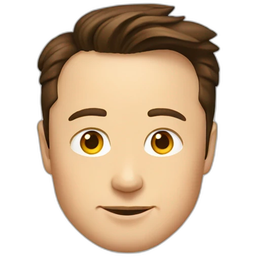Elon Musk's face emoji