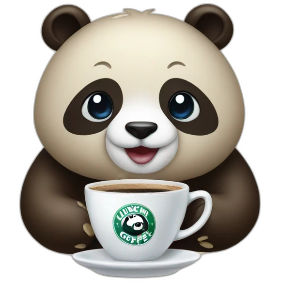 luckin coffee panda emoji