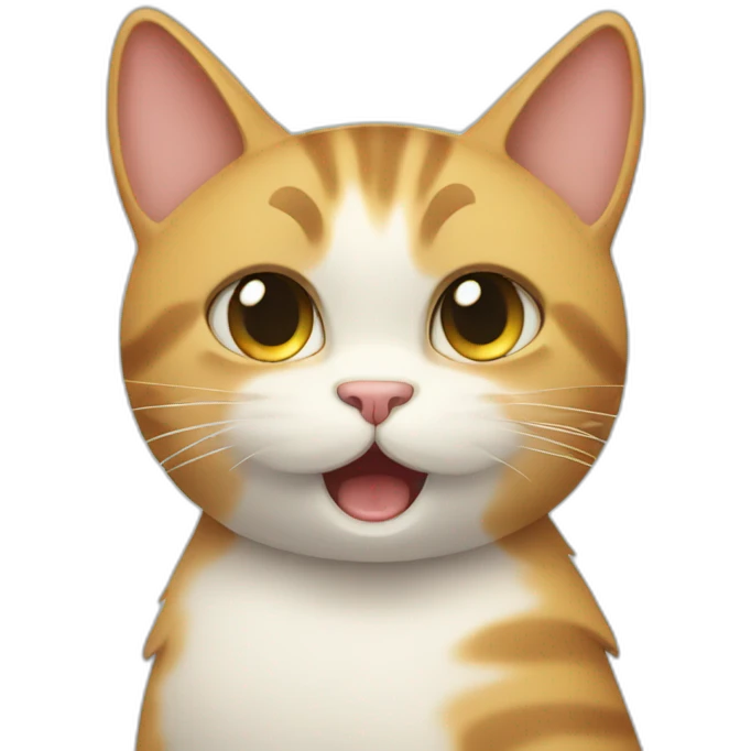 thumbs up crying cat emoji