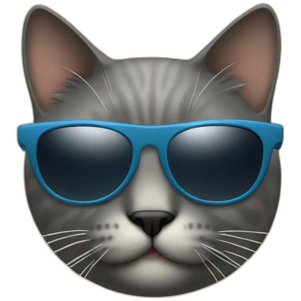 Cat with sunglasses emoji