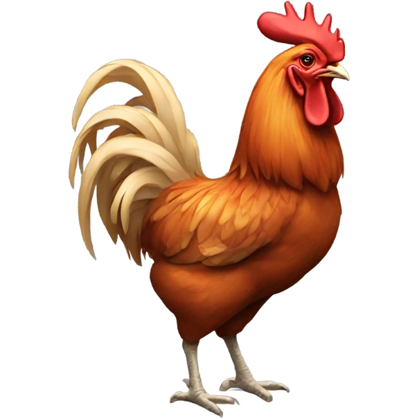 Short rooster emoji