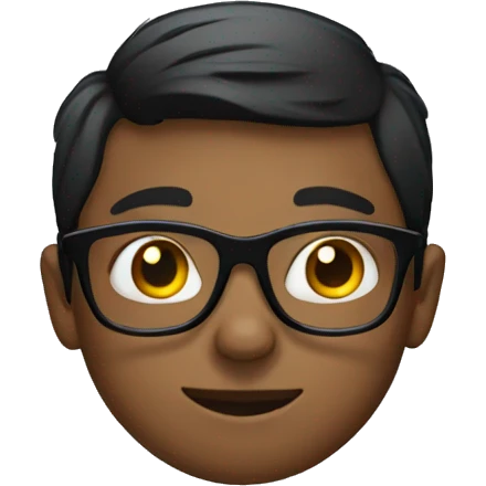 boy with black glasses emoji