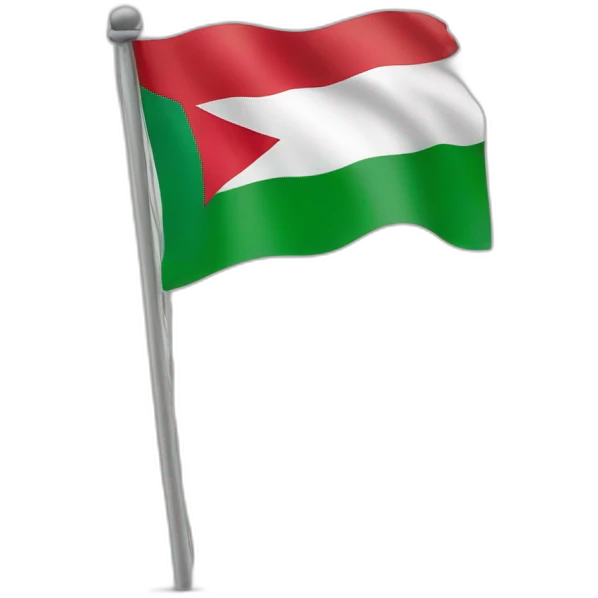 Drapeau de la Syrie sur le drapeau de la palestine emoji