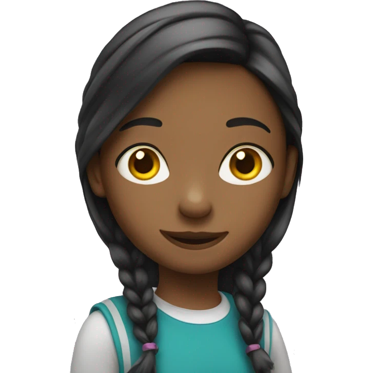 Third grade girl from USA emoji