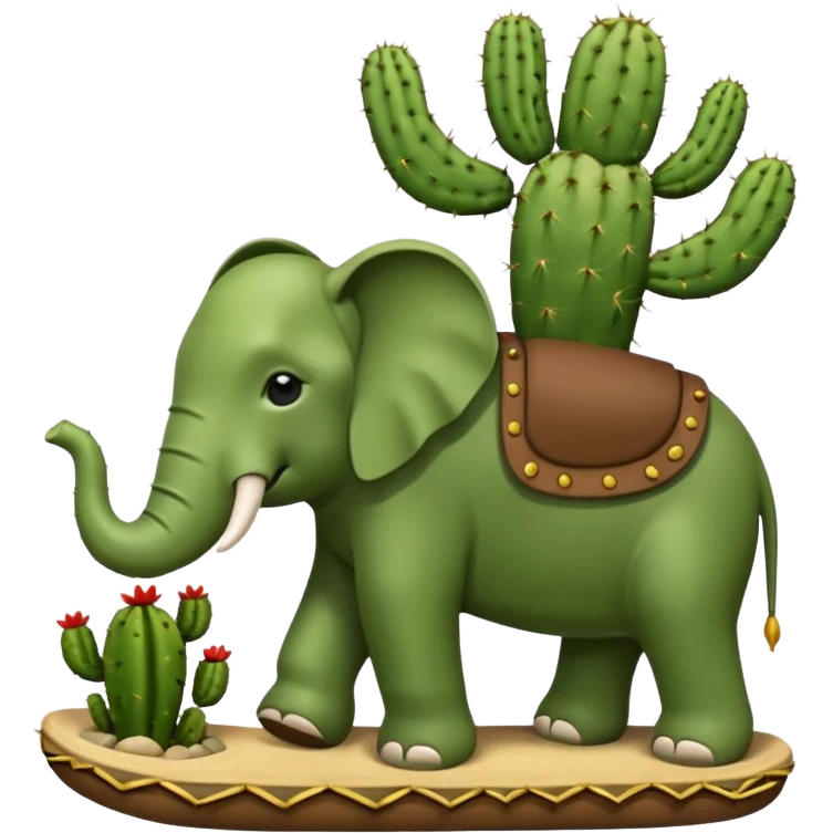 Un elefante con cuerpo de captus y sandalias marrones  emoji