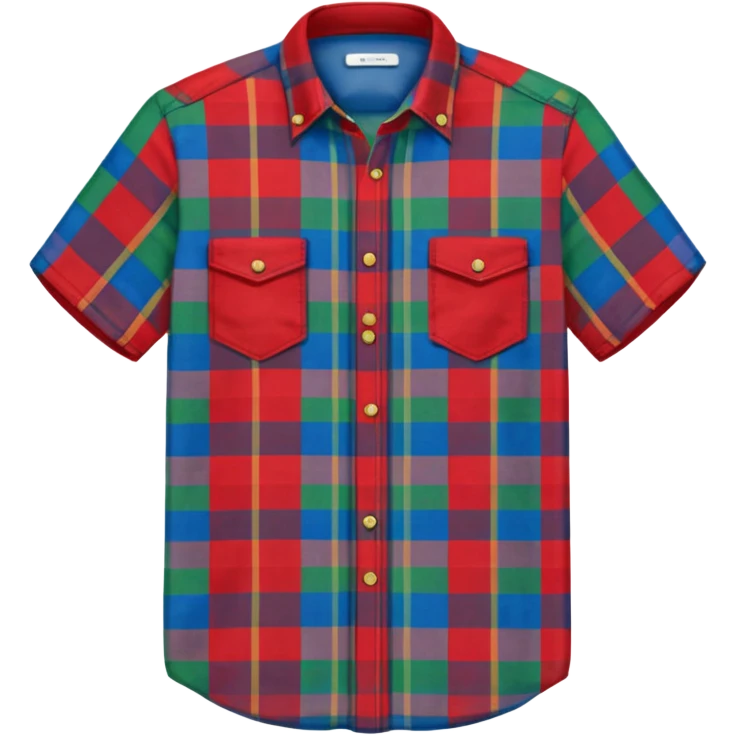 madras plaid shirt emoji