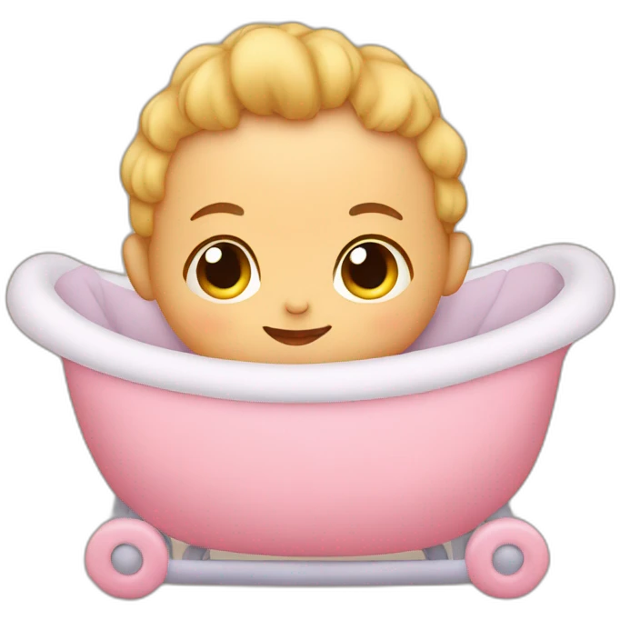 Baby in cradle emoji