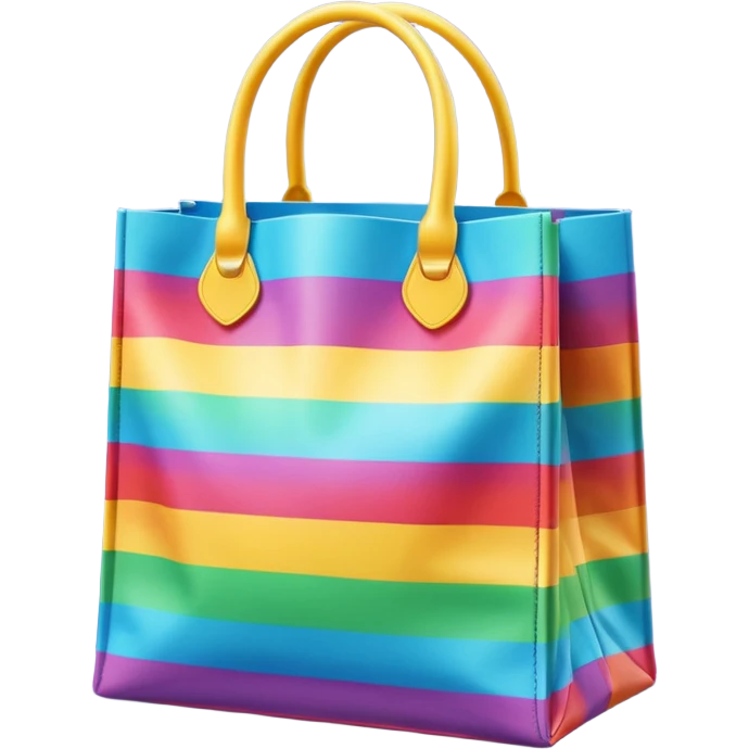 rainbow shopping bag emoji