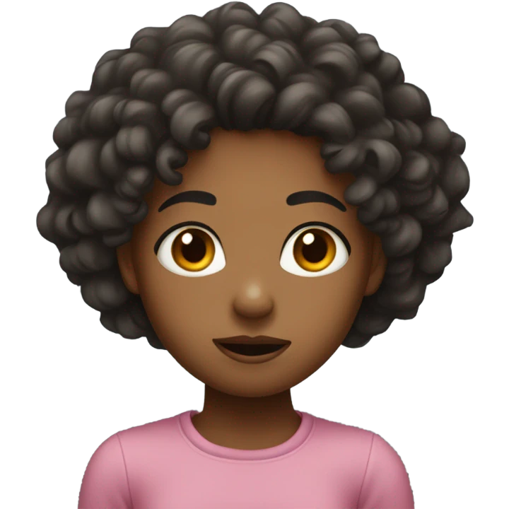 confused black girl emoji
