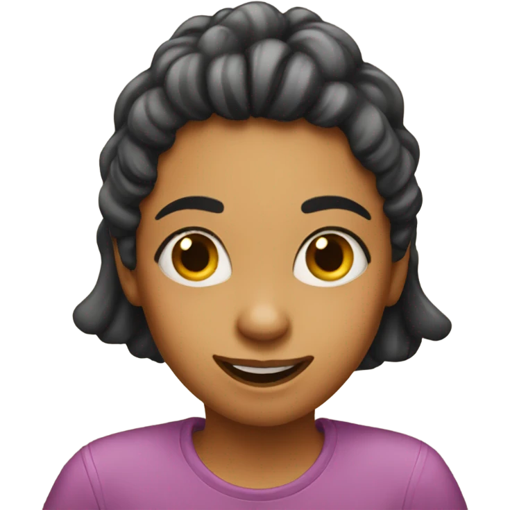 Silly girl emoji