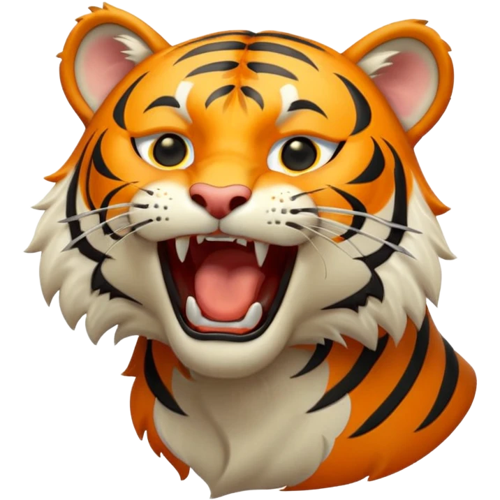 Tigre qui baille emoji