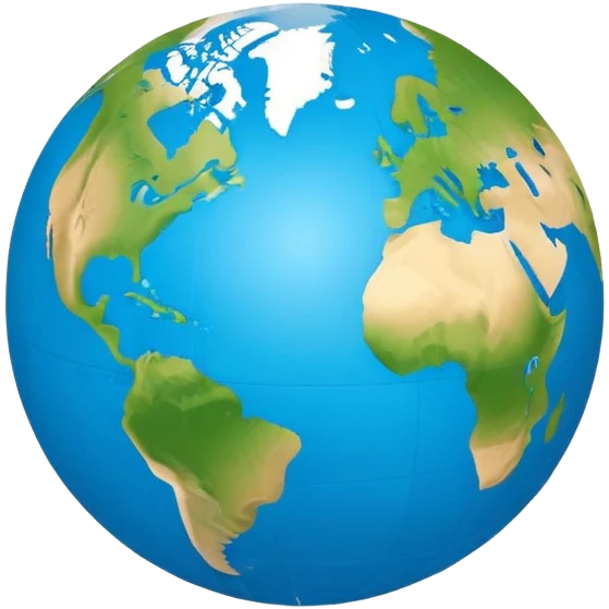 Minimalist Earth globe with landmasses shaped like 812 and also with large, bold "812" text prominently displayed across the globe, iOS emoji style emoji