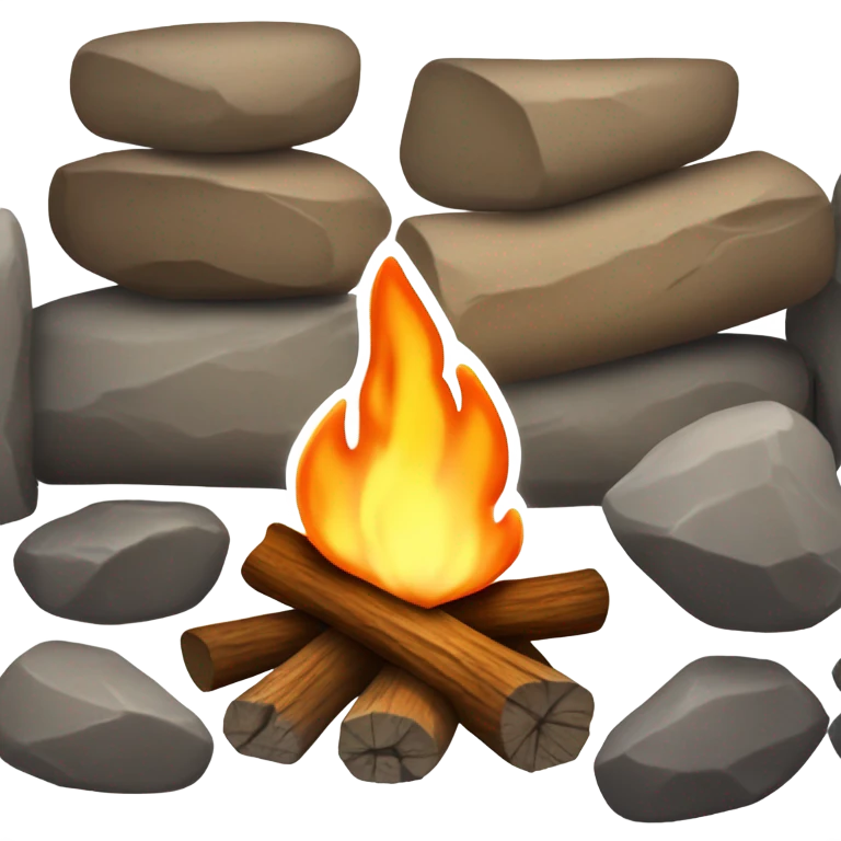 camp fireplace emoji