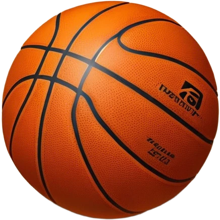 Cinematic Realistic image of a basketball resting on a polished court surface, with finely detailed textures and subtle reflective highlights, evoking a sense of calm before the game’s intensity emoji