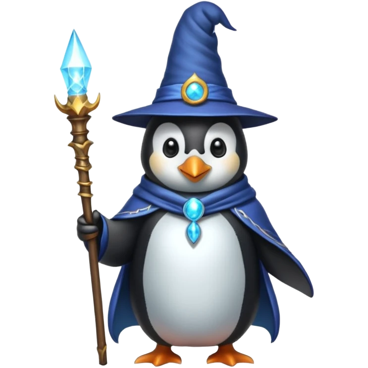 Penguin Wizard emoji