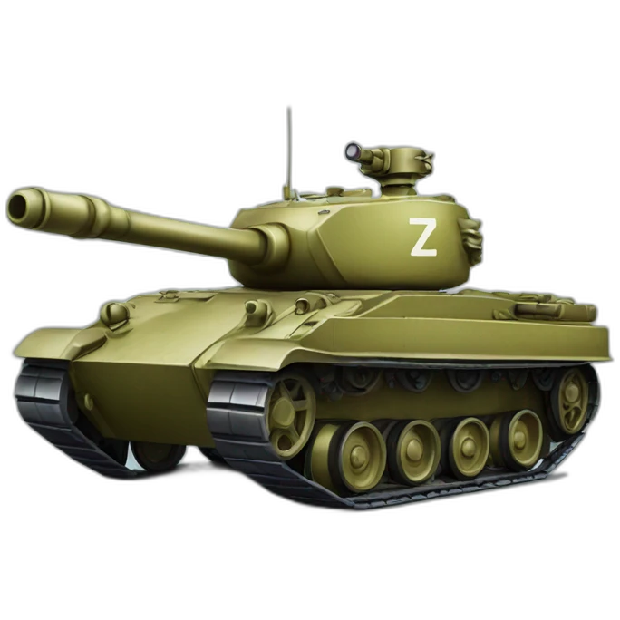 tank with a letter z on board emoji