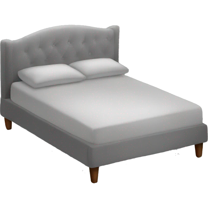 Grey velour bed emoji