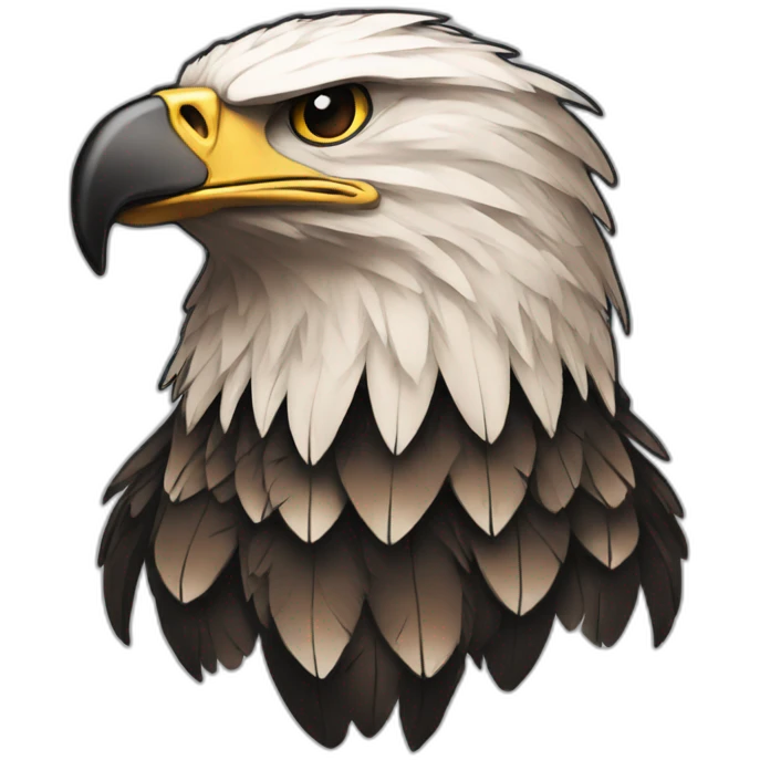 traditional eagle tattoo emoji