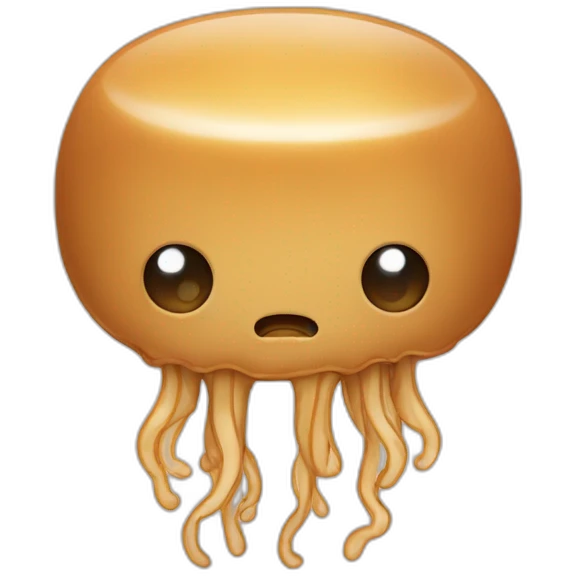 Peanut butter cute jellyfish sad emoji