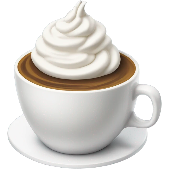 coffe with whipped cream emoji