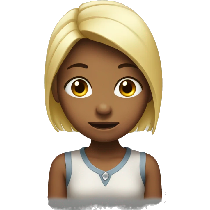 Girl saying please  emoji