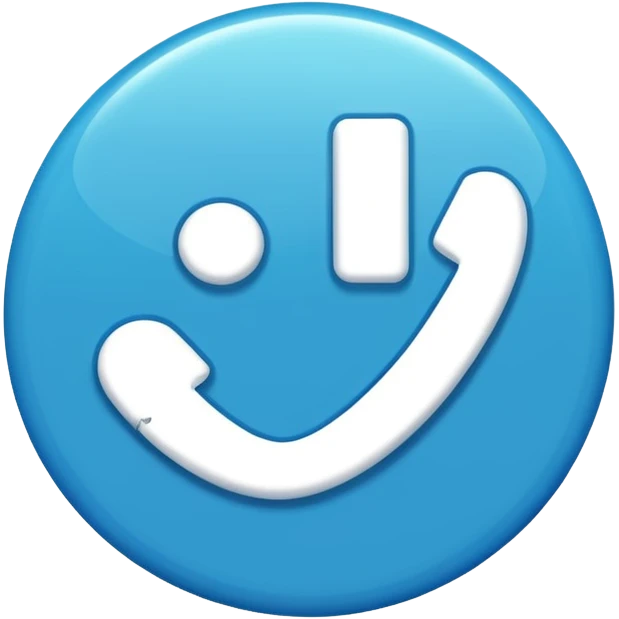 BLUE TIK TOK TICK emoji