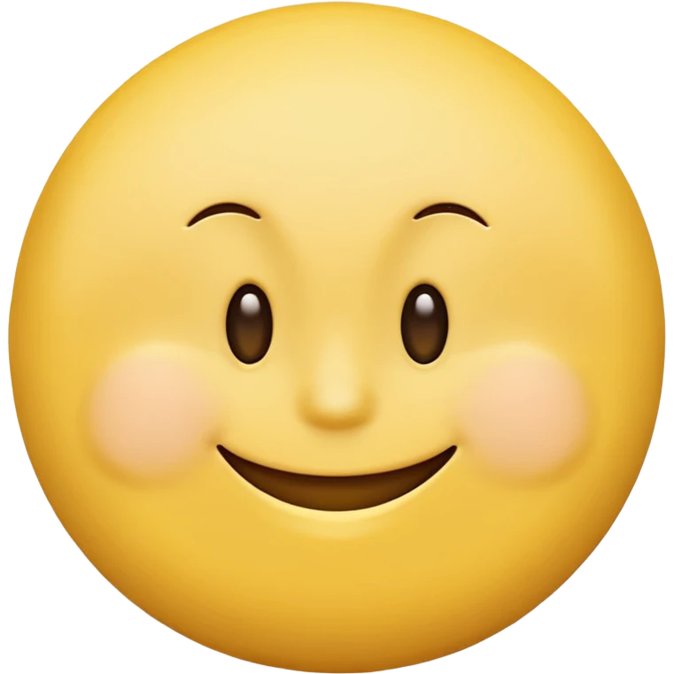 yellow round smiley thinking with a smile emoji
