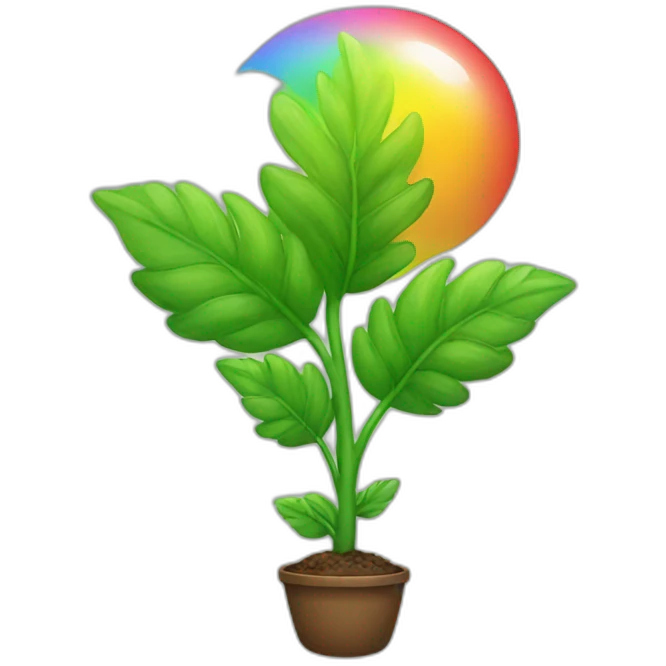 plant rainbow emoji