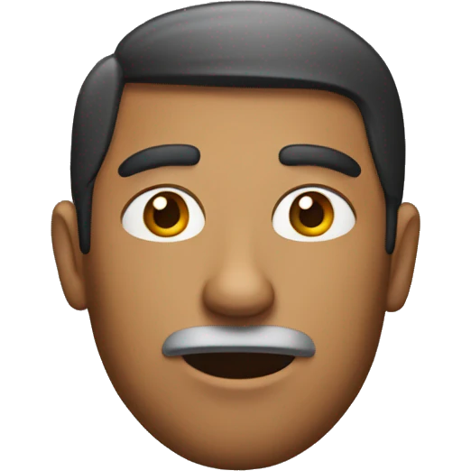 A person with a unibrow  emoji