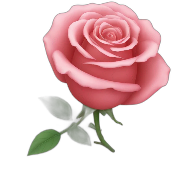 Open rose emoji