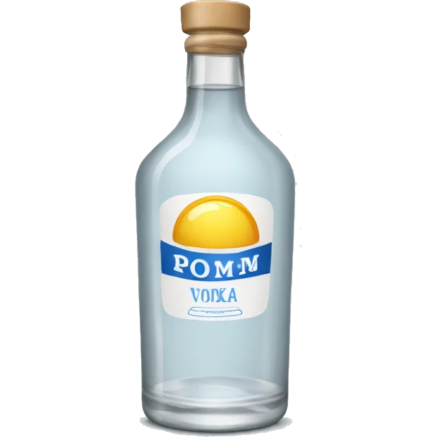 Vodka bottle emoji