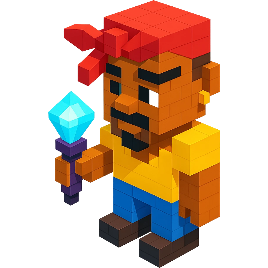 Lego 2Pac with a glowing diamond microphone emoji