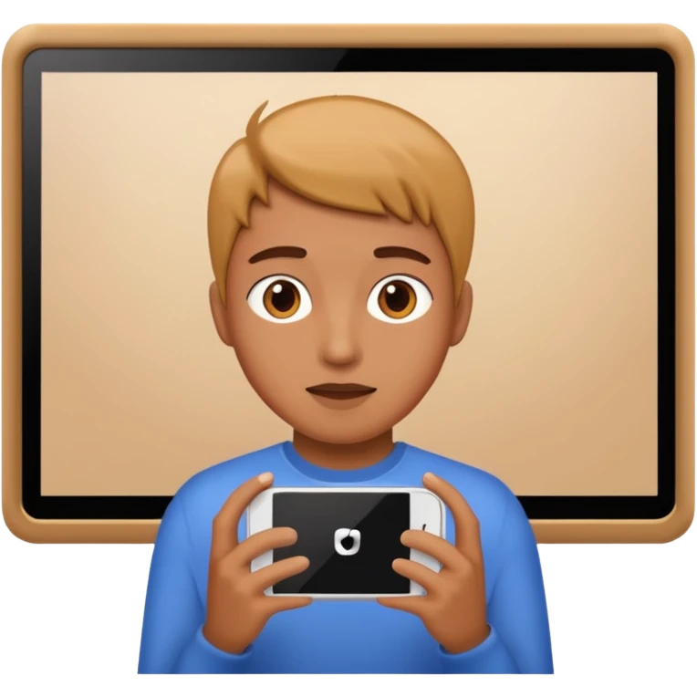 watch video on large screen emoji