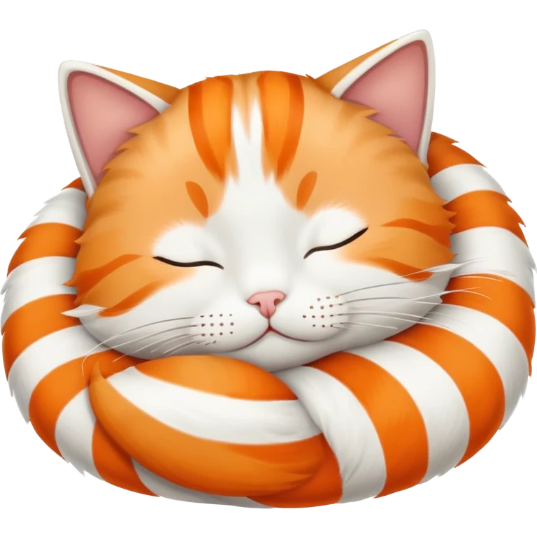 Cat sleeping emoji