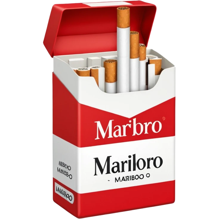 cigarette marlboro with the name Marlboro on the package MARLBORO
 emoji