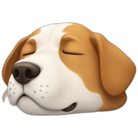 DOG sleep emoji