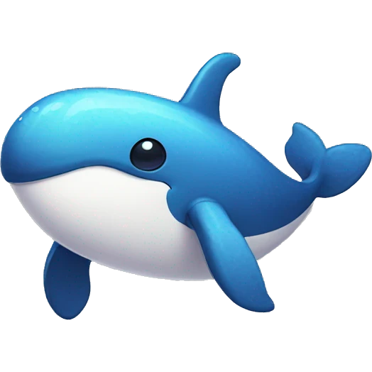 Pixelart whale emoji