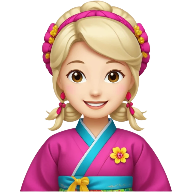 woman in hanbok emoji