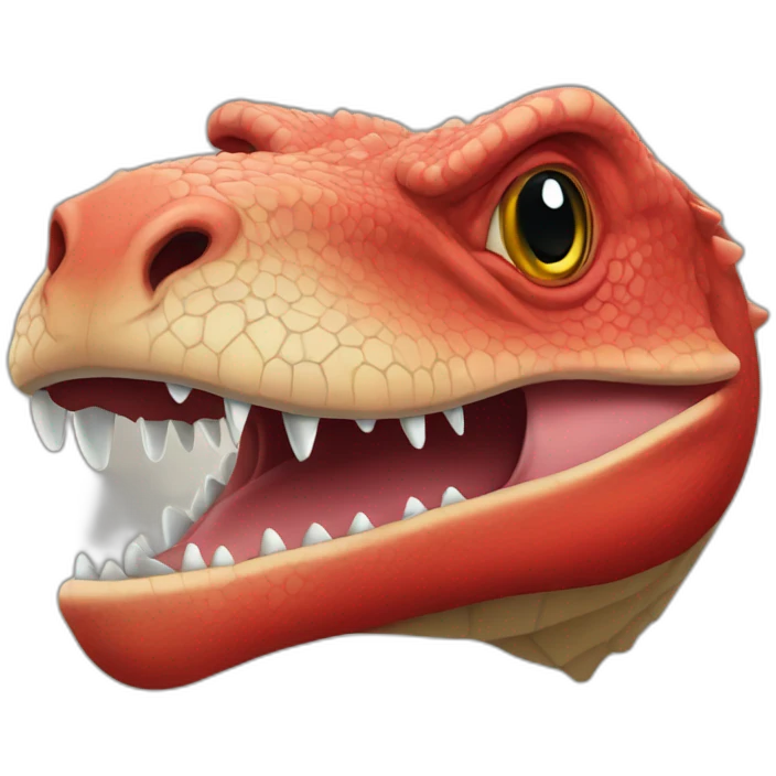 Red komodo dragon emoji