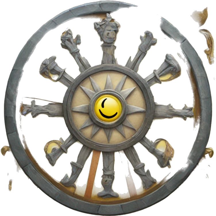 The Wheel of Fortune tarot card  emoji