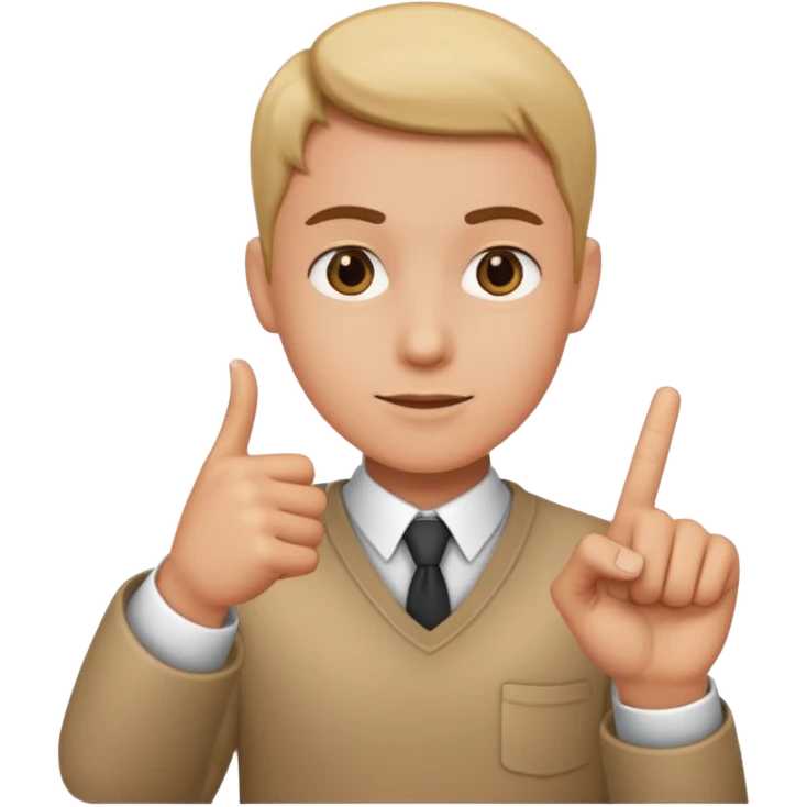 Finger point towards front emoji