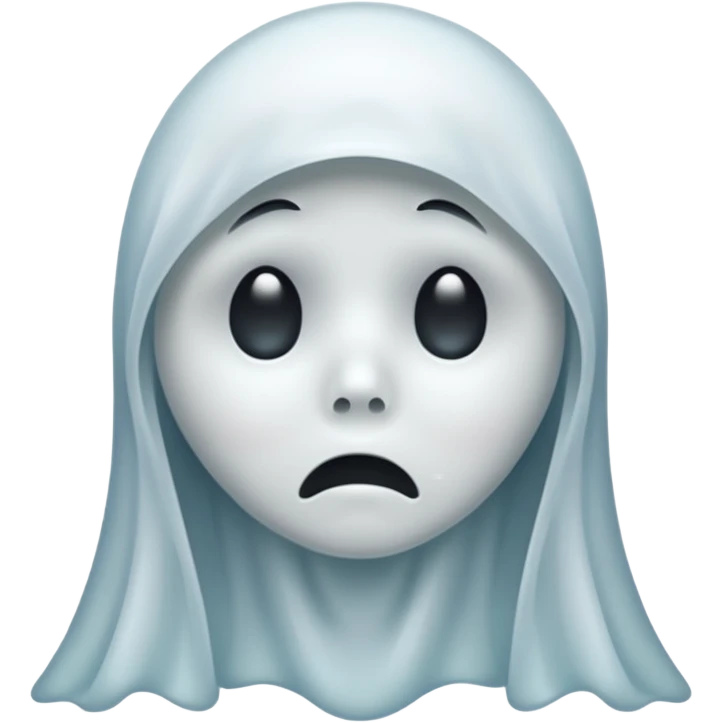 sad ghost emoji